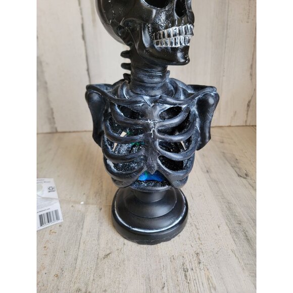 Black skeleton parcel multicolored light up Halloween unique prop decor - Picture 2 of 10